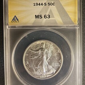1944 S Walking Liberty Half Dollar MS63 - Amazing Luster!