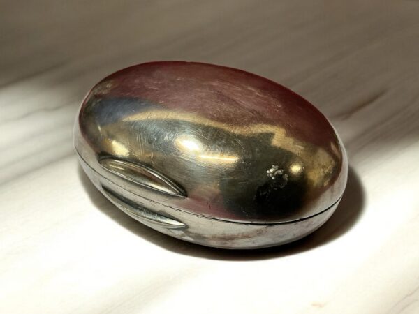 WWI Soldier’s Sterling Silver Soap Tray – 93 Grams – With Handwritten Note! - Image 3