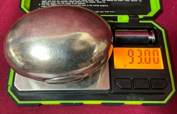 WWI Soldier’s Sterling Silver Soap Tray – 93 Grams – With Handwritten Note! - Image 4