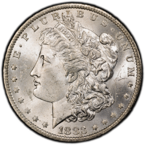 1883 O Morgan Silver Dollar PCGS MS65 - White Luster