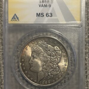 1888 Morgan Dollar VAM 9 MS63 - Monster Rainbow Toning! - Watch Video! NEAR PL!