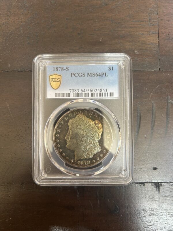 1878 S Morgan PCGS MS64PL - Near DMPL - Unreal Monster Toning - One of a Kind! - Image 4