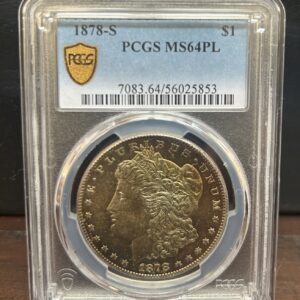 1878 S Morgan PCGS MS64PL - Near DMPL - Unreal Monster Toning - One of a Kind!